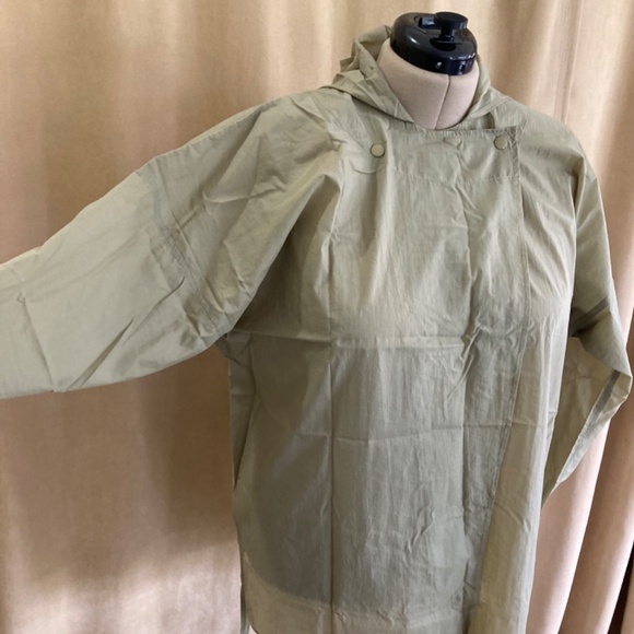 Totes "Body Umbrella" Rain Jacket, Olive/Tan, OSFM - Picture 2 of 14